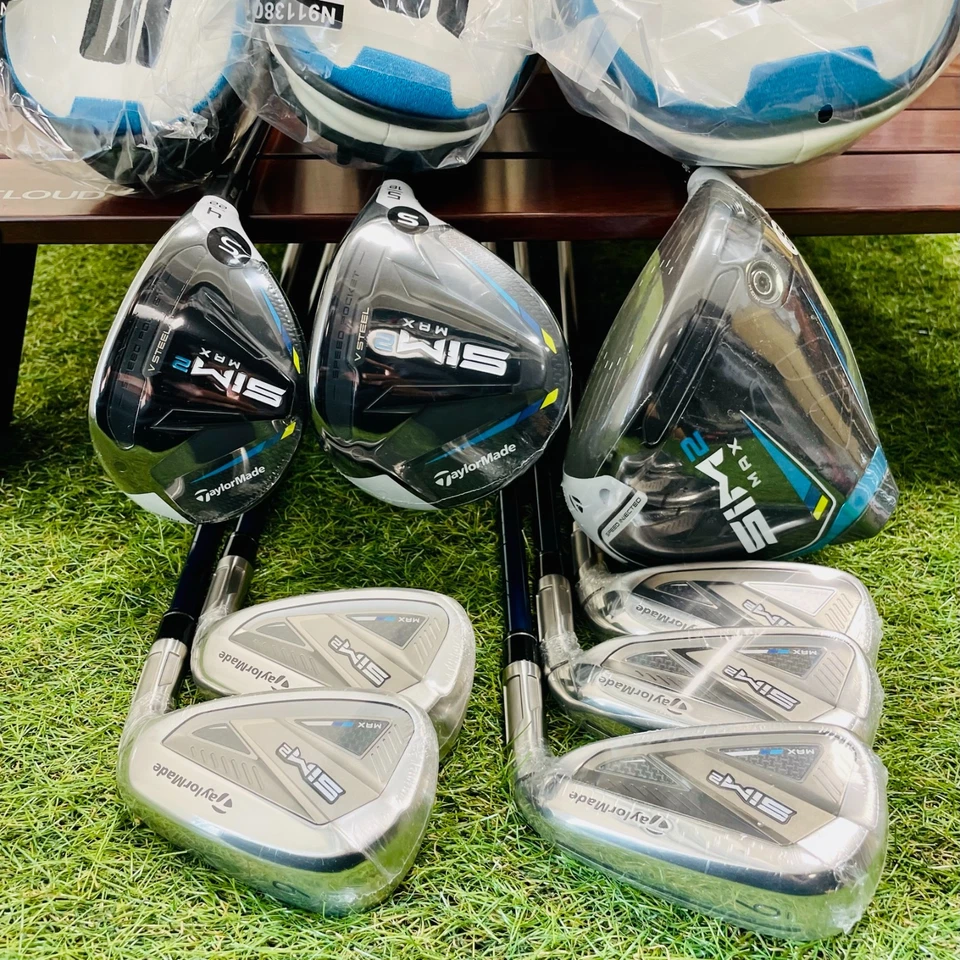NEW Taylormade Set SIM2 Max 1w 5w 4hy SIM2 Iron 6-9Pw 8clubs SR S Flex RH Golf - Image 2 of 4
