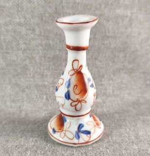 BEAU BOUGEOIR DÎNETTE PORCELAINE DE BAYEUX PÉRIODE GOSSE 19 EME