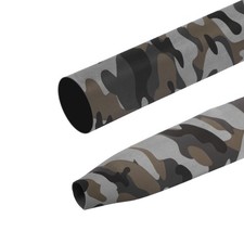 1.6ft 1.1"/28mm Dia Fishing Rod Heat Shrink Tube 1.8:1, Camouflage Gray
