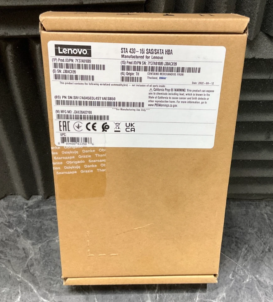 Lenovo ThinkSystem 430-16i SAS3 PCI-E3x8 Card 7Y37A01089 ✅❤️️✅❤️️ BRAND NEW! - Image 2 of 3