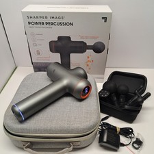 Sharper Image Power Percussion Deep Tissue Massage Pro Massager-6 Attachments