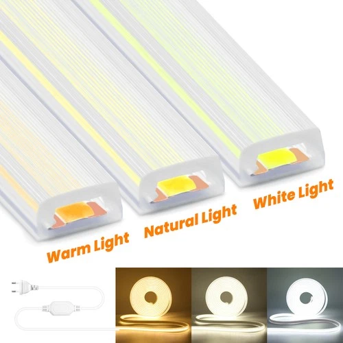 220V COB LED Streifen Leiste Band Stripe Wasserdicht Lichtschlauch Lichterkette