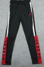 Jordan Pants Youth 12-13Y Black Colorblock Joggers Side Stripe Air Jordan Logo