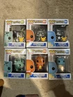 Funko Pop Pokemon Lot of 6 Silver Metallic 25th Anniversary Charmander, Bulb, Sq