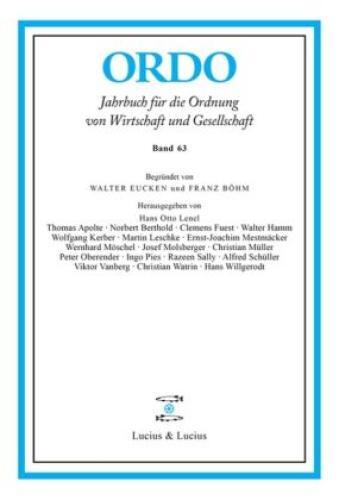 Thumbnail - Ordo. Bd.63 Jahrbuch Für Die Ordnung Von Wirtschaft Und Gesellschaft.