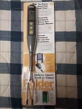 POLDER DELUXE SMART FORK WITH TIMER MEAT TEMPERATURE PROBE