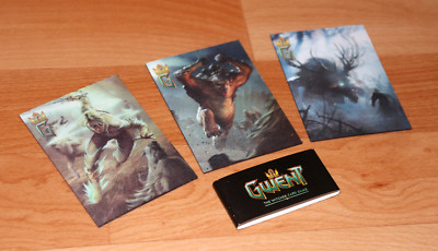 Gwent The Witcher 3 Deck Cards Game Collectible 3D Magnet Cards Gamescom 2016