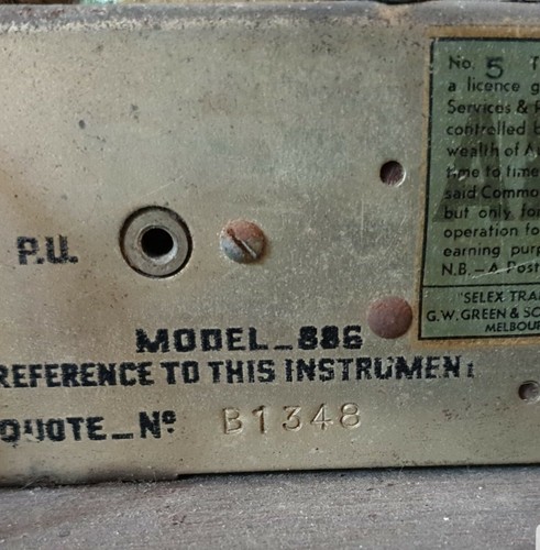  Clear Control panels for HMV 886 mantle set valve radio, chassis no B1348 - Bild 4 von 4