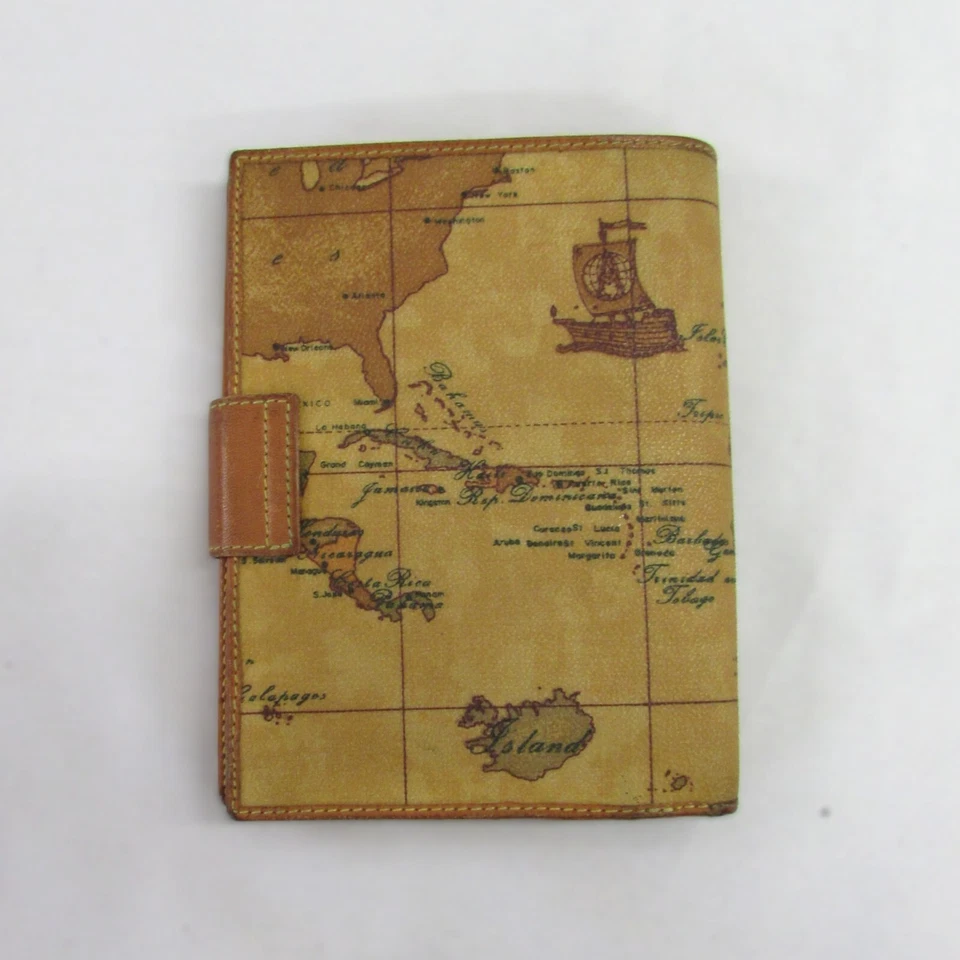 Cartera de cuero plegable vintage Alviero Martini Foto 2 de 4