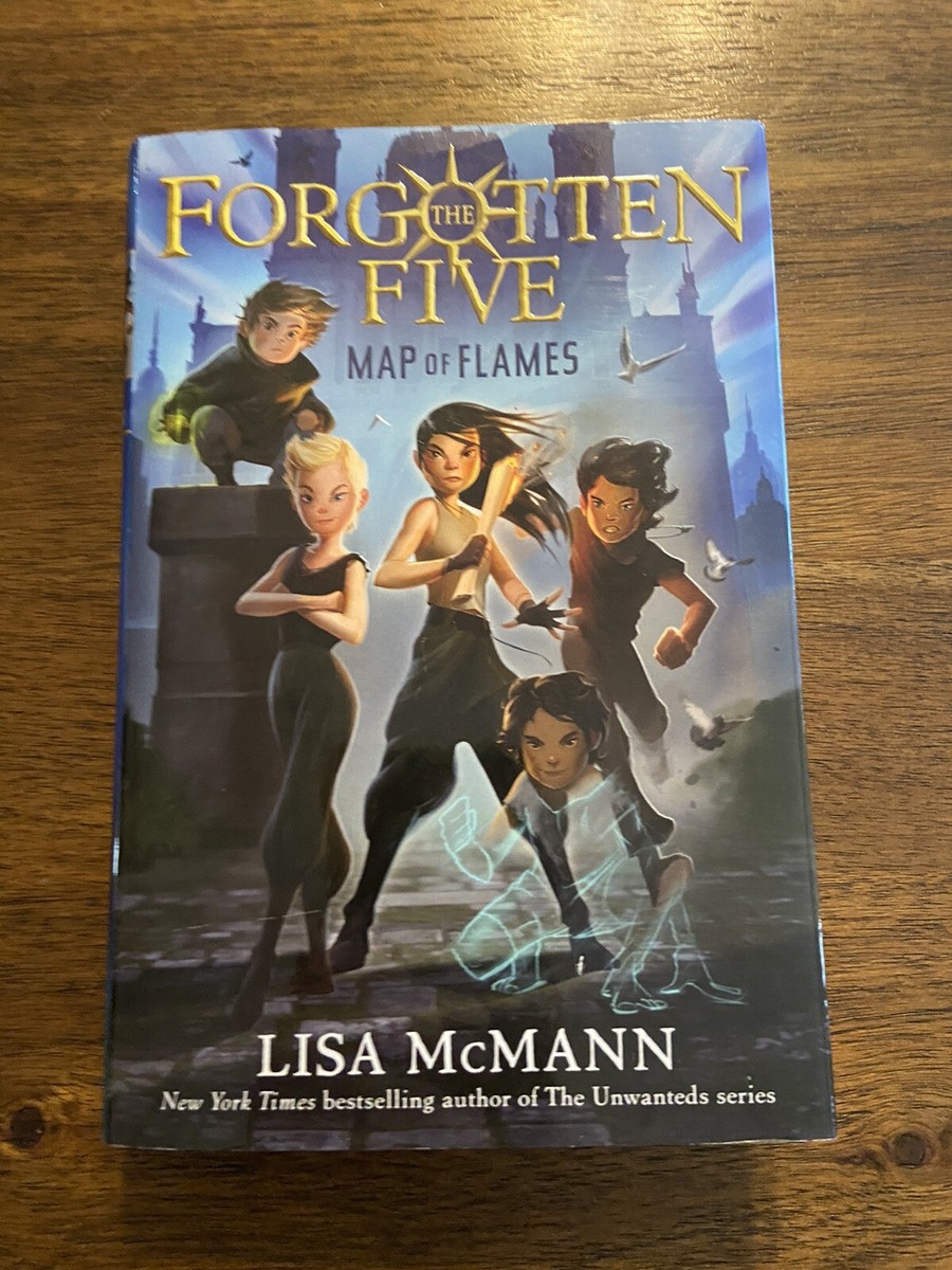 SIGNED The Forgotten Five Map Of Flames By Lisa McMann 1st
