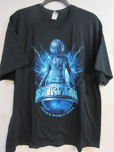 SCORPIONS OFFIZIELLES MERCH CRAZY WORLD 2017 BAND KONZERT MUSIK T-SHIRT 3XL / XXXL - Bild 1 von 5