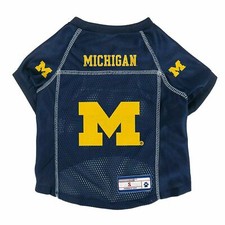 MICHIGAN WOLVERINES DOG CAT PREMIUM JERSEY w/NAME TAG LE EXTRA SMALL XS LARGE