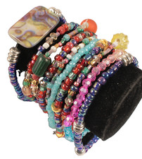 Set of Ten Handmade Summer Beach Bracelets Muli-color Friendship Wear or Trade