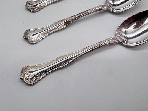 Lot of 4 Vintage National Silver Co. Silverplate QUEEN ELIZABETH 6" Teaspoons - Picture 3 of 4