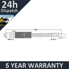 Fits Vauxhall Nova 1982-1993 Purevue Front Brake Hose 90010524