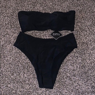 zaful black bikini