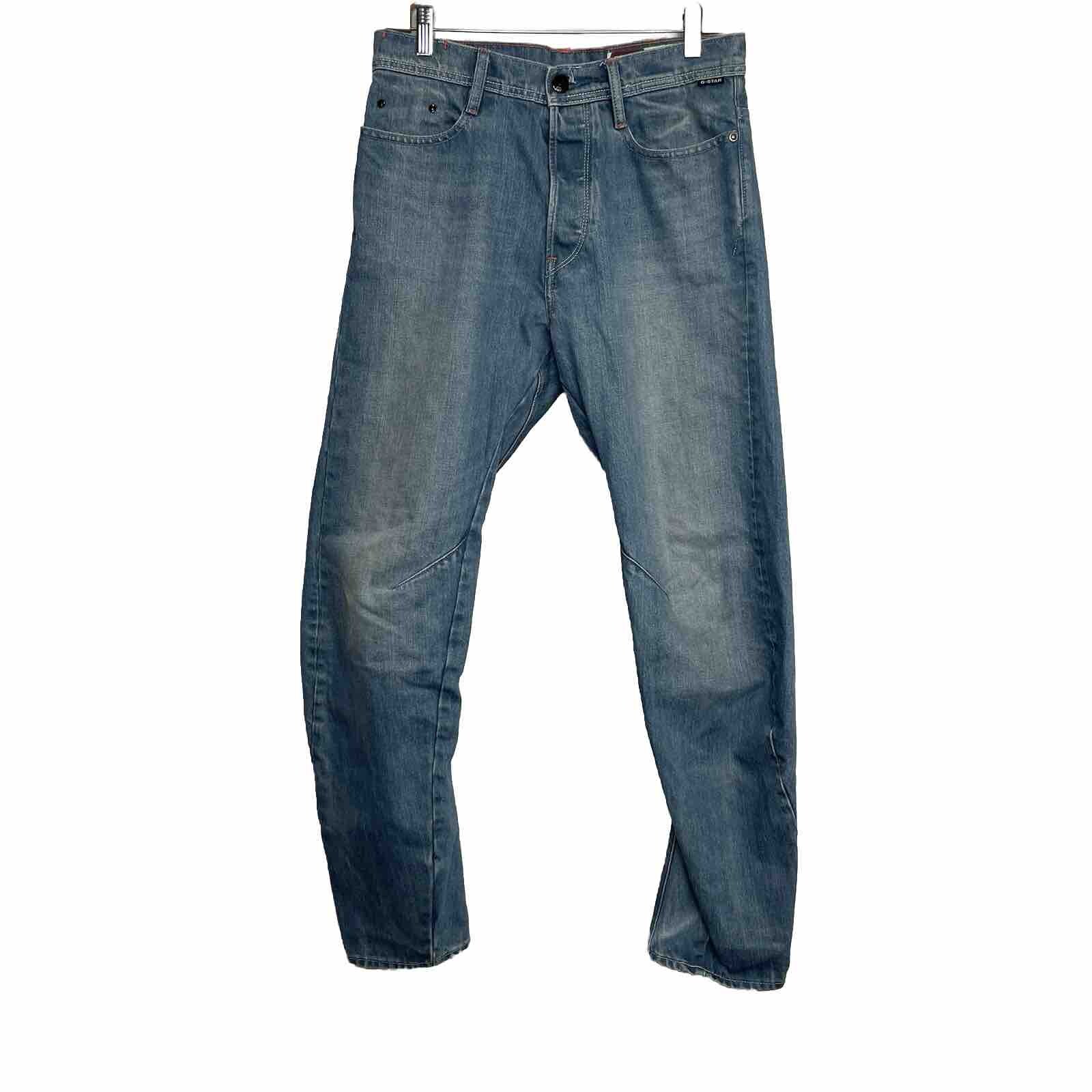 Men's G-Star Raw Arc 3D Slim Mens Denim Jeans In Light Blue W29 L32