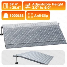 Door Threshold Ramp Door Ramp for 3In to 6In Rise Heavy Duty Front Door Ramp