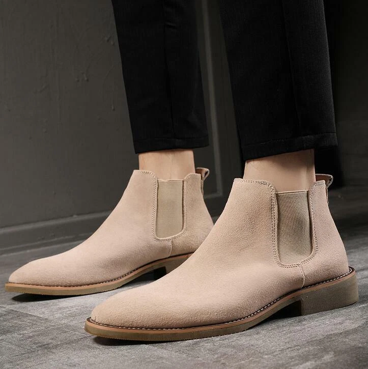 renæssance fire forsinke Mens Winter Warm Chelsea Boots Dress Formal Fur Lined Outdoor Casual Ankle  Shoes | eBay