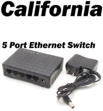 RJ45 Mini 10/100Mbps 5 Ports Fast Ethernet Network Switch For Desktop PC Router