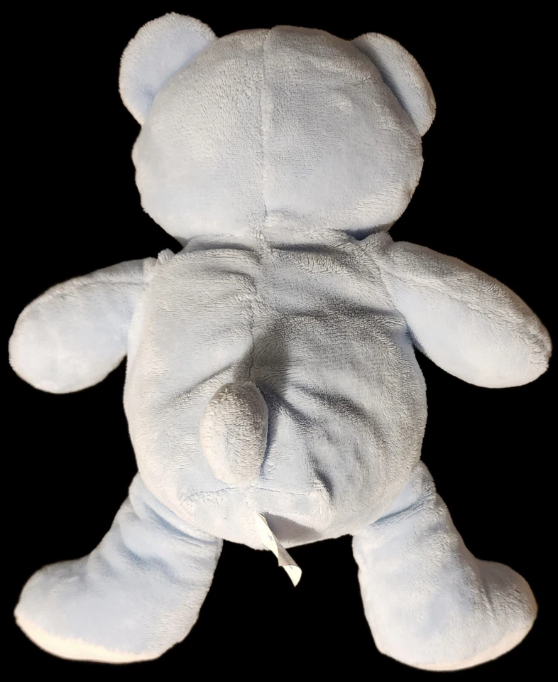 Non-Working Kids II Plush Blue Bear Star Light Bright 2001 Baby Lovey Teddy Bow - Image 3 of 4