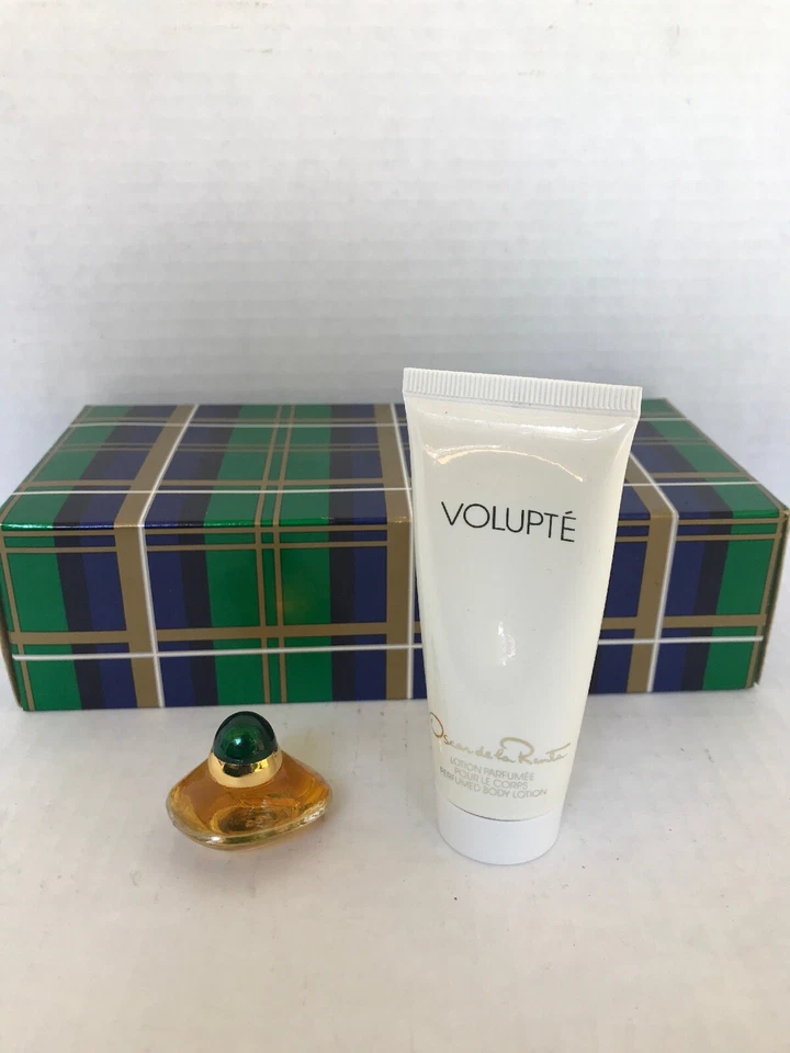 Volupte Oscar de La Renta Deluxe Parfum 0,12 унц перманентный набор лосьонов для тела винтажный - Изображение 2 из 4