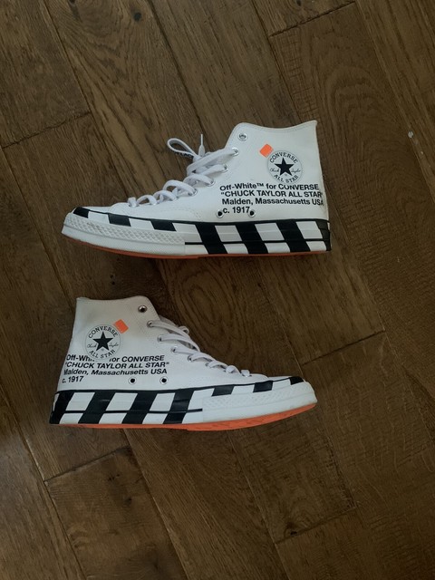off white converse ebay