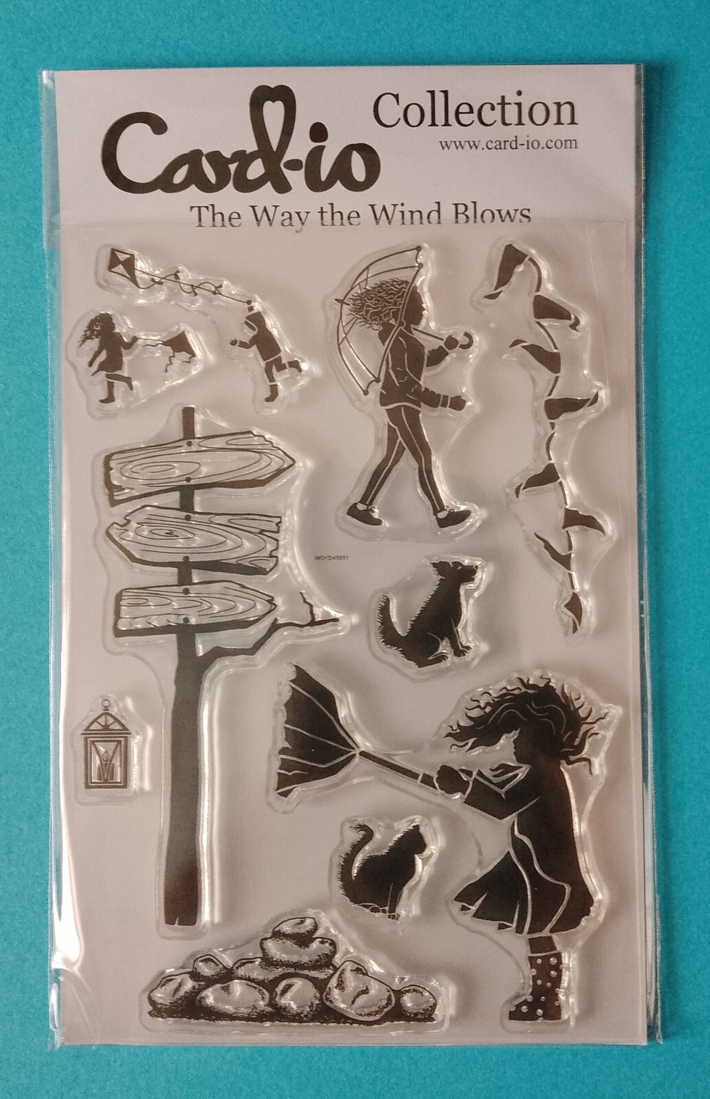 CARD-IO  Collection   THE WAY THE WIND BLOWS   CDCCSTWAY-01  STAMP SET signpost