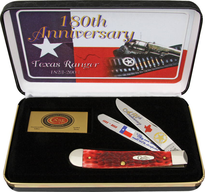 Case XX Texas Ranger Trapper Stainless Knife 180th