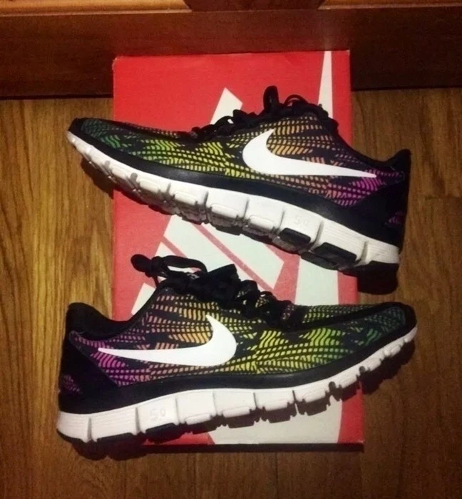 Nike Free 5.0 Safari Women Size 9.5 Men 8 RARE Message For