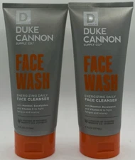 2PK Duke Cannon Energizing Daily Face Cleanser ~ 6 FL OZ EACH ~ FAST SHIP ~ NEW