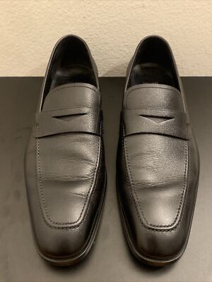 Salvatore Ferragamo Black Leather Penny Loafer 11.5 D $800 FERRAGAMO  main image 4