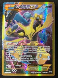 Alakazam EX 125/124 Fates Collide Secret Rare Full Art Holo