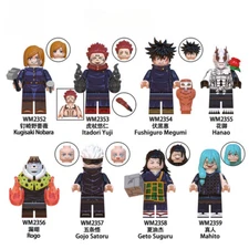 8pc/Set Jujutsu Kaisen Block Figure Toy Kugisaki Nobara Itadori Yuji Satoru Gojo