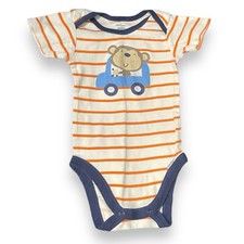 Body Gerber imprimé graphique Onesie bébé garçon 12 mois haut rayé multicolore