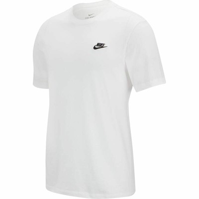 NIKE Uomo Sport-Tempo Libero-Fitness-T-SHIRT NIKE M NSW Tè BIANCO MAGLIETTA standard | eBay