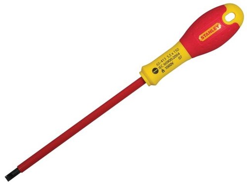 Destornillador Stanley STA065413 FatMax VDE ranura aislada punta paralela 5,5 x 150 mm - Imagen 4 de 4