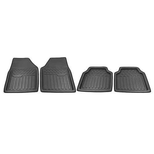 4Pcs Set Universal Front Rear Heel Pad Carpet Floor Mats For Car Truck - Picture 2 of 10