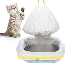 28 Count Large 31 x 18 Inch Sifting Cat Litter Bags Thick Cat Litter Box Line...
