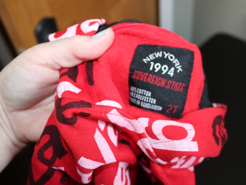 New York Sovereign State SAVAGE Toddler 2T Red Hooded Sweatshirt - Picture 4 of 4
