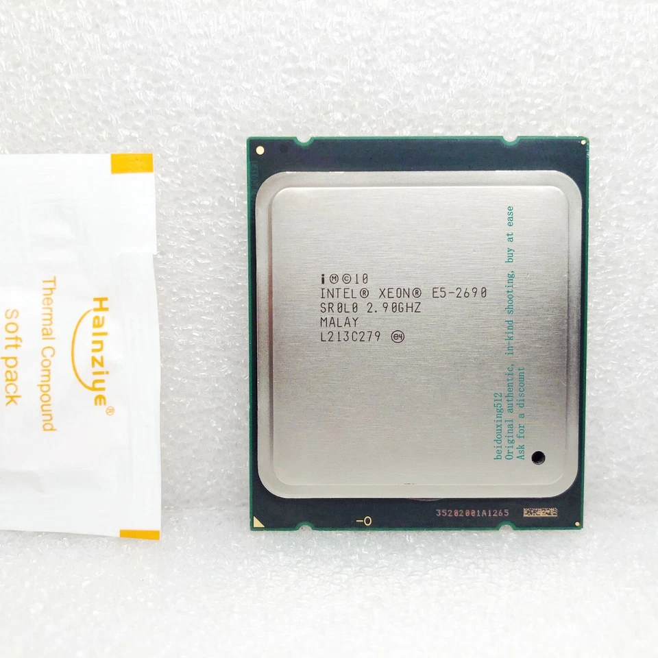 A pair of Intel Xeon E5-2690 (SR0L0) 8Core / 2.90GHz 20M Socket 2011 processor - Image 4 of 4
