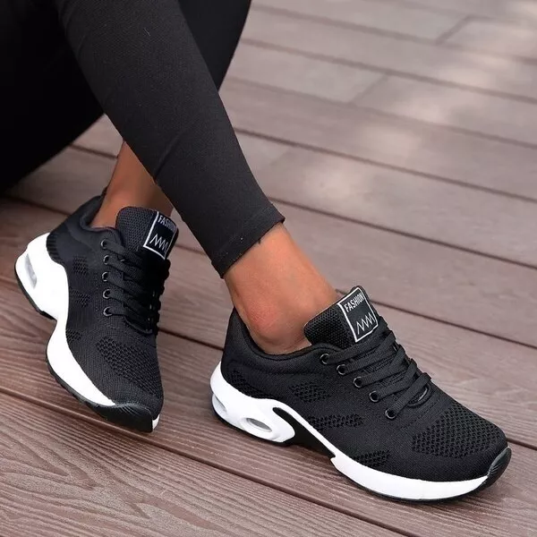 Zapatos Botas Para Mujer Tenis De Lona De Correr Caminar Moda |