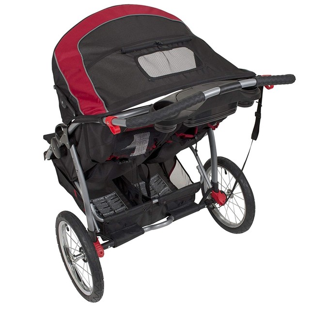 Double Jogger Stroller with 2 Compatible Car Seats Baby Bag Combo