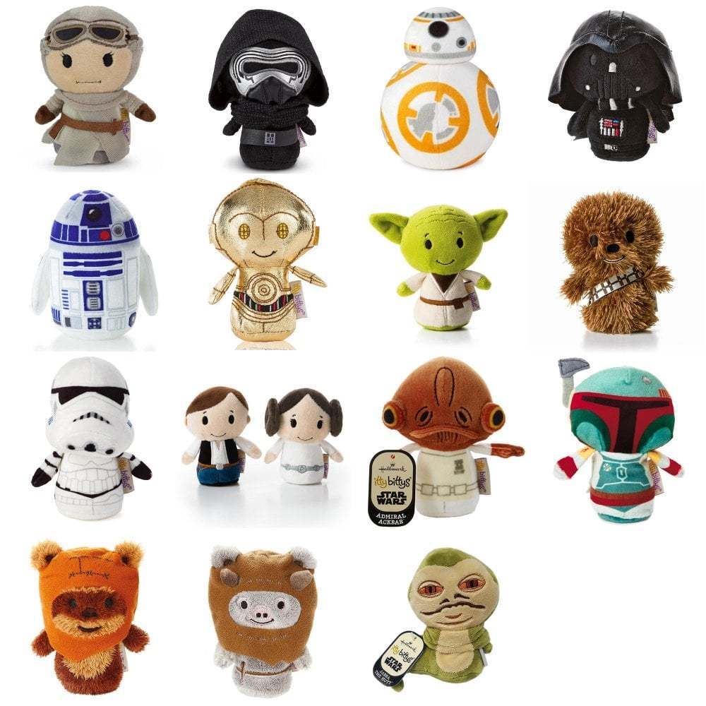 Hallmark Itty Bittys Star Wars UK Editions Plush Soft Toys New