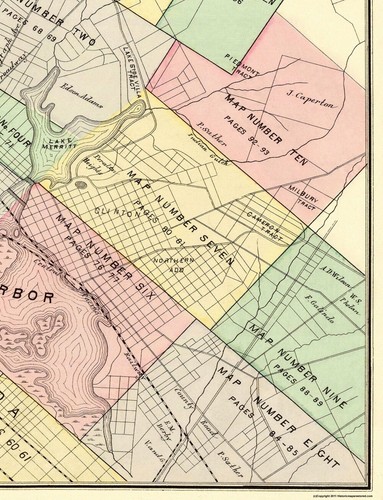 Historischer Stadtplan - Oakland Index Kalifornien - Thompson 1878 - 23 x 30 - Bild 3 von 20