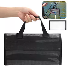 Fishing Lure Tackle Bag Pouch with Handle & PVC Bag Large 5 4.5 x 11'' Pockets