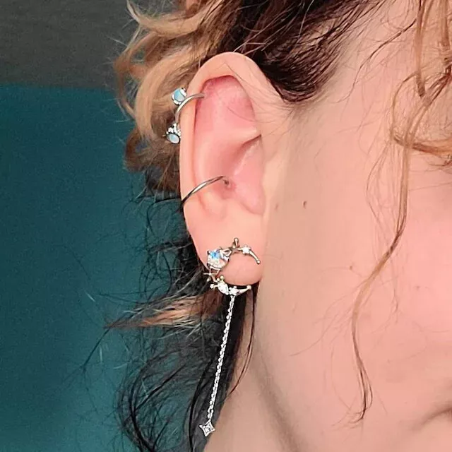 Conch claw earring hotsell