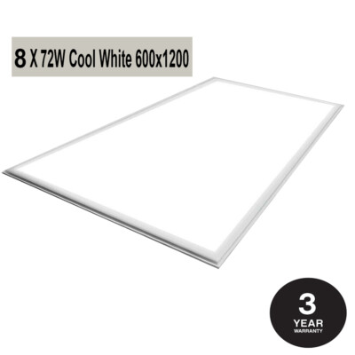 8 x 80W LED Panel Leuchte Einbauleuchte Celing kaltweiß 6500 K 600 x 1200 x 10 mm