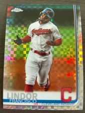 2019 Topps Chrome Francisco Lindor #68 Xfractor Refractor Cleveland Indians