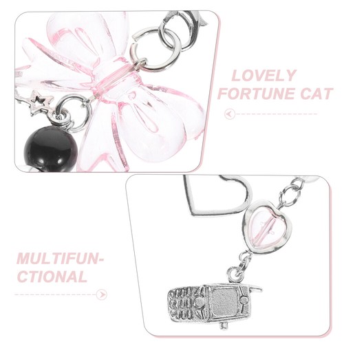 Mobile Phone Chain Miss Lanyard Tether Bow Small Charm Strap Cute - 第 4/12 張圖片